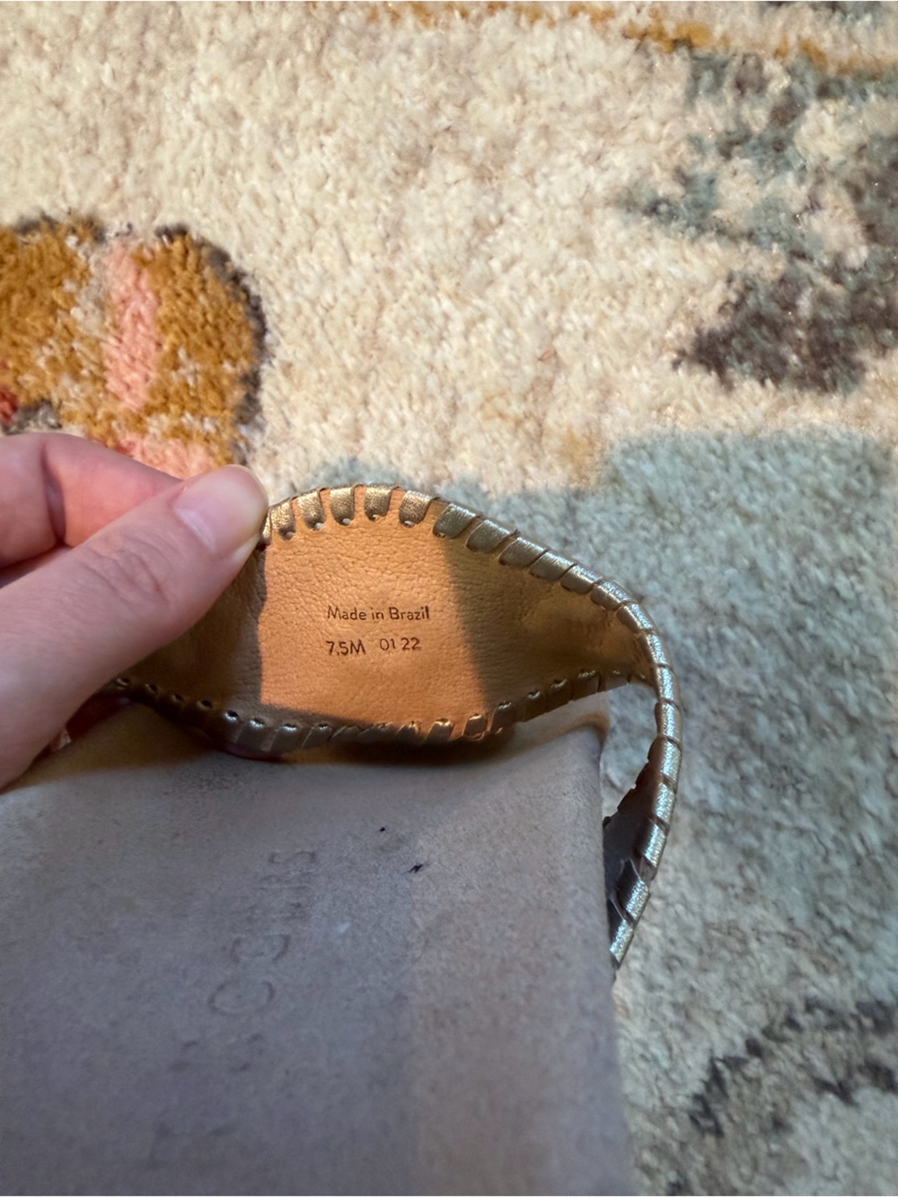 Gold Jack Roger’s comfort sandals - Picture 6 of 6